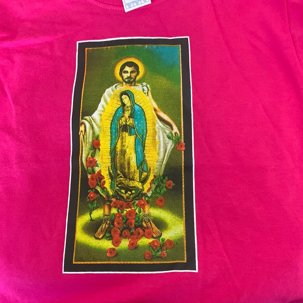 Virgen Mary and Juan Diego Shirt Nuestra virgen de Guadalupe y Juan Diego